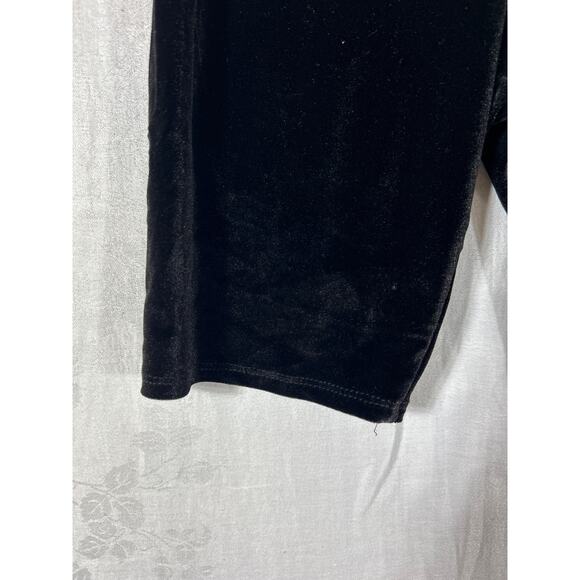 Urban Outfitters Velour Bike Shorts Small PETITE Black 7" Inseam - Picture 2 of 11